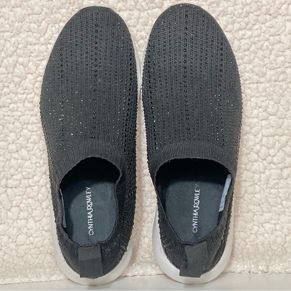 Cynthia Rowley Womens Black Beaded Knit Slip On Casual Shoes SZ US 7.5 - Picture 5 of 11